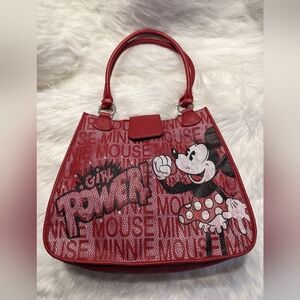 Vintage GIRL POWER Minnie Mouse Bag Disney Parks Bag Rare